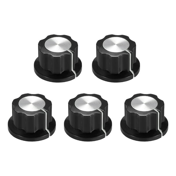 6.4mm Shaft Hole Potentiometer Control Rotary Knobs Effect Pedal Knobs Black